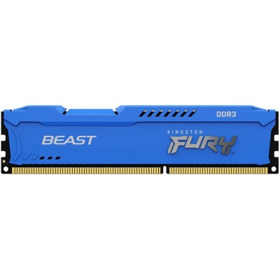 Пам'ять до ПК Kingston DDR3 1866 8GB KIT (4GBx2) 1.5V FURY Beast Blue
