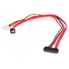 Кабель для передачи данных Vinga SATA +power 0.45m (SATAPW01) Кабель для передачи данных Vinga SATA +power 0.45m (SATAPW01)