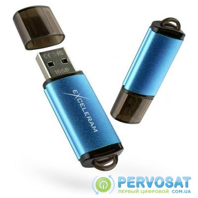 USB флеш накопитель eXceleram 32GB A3 Series Blue USB 3.1 Gen 1 (EXA3U3BL32)