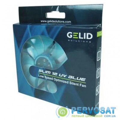 Кулер для корпуса Gelid Solutions Slim 12 UV Blue 120 mm (FN-FW12SlimB-15)