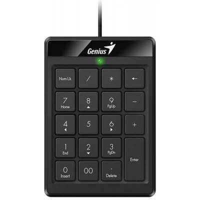 Клавіатура мембранна числова Genius NumPad-110, 19key, USB-A, чорний