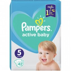 Підгузок Pampers Active Baby Junior Размер 5 (11-16 кг), 42 шт. (8001090950178) Підгузок Pampers Active Baby Junior Размер 5 (11-16 кг), 42 шт. (8001090950178)