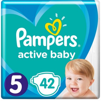 Подгузник Pampers Active Baby Junior Размер 5 (11-16 кг), 42 шт. (8001090950178)