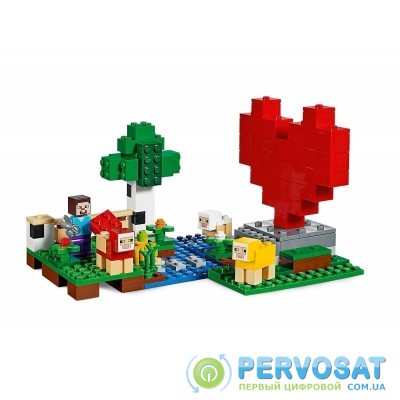 LEGO Конструктор Minecraft Шерстяная ферма 21153
