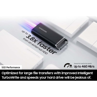 Портативний SSD Samsung 4TB USB 3.2 Gen 1 Type-C T5EVO Shield