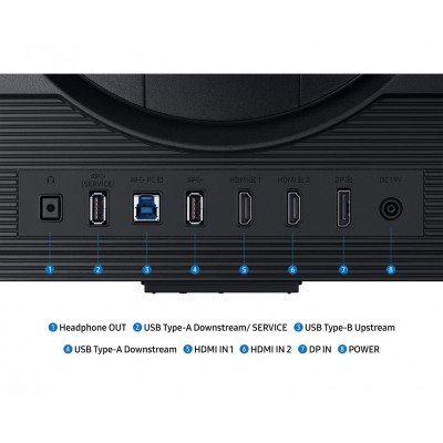 Монітор Samsung 27" Odyssey G7 G70F 4K HDMI, DP, USB, IPS, 3840x2160, 360Hz, 1ms