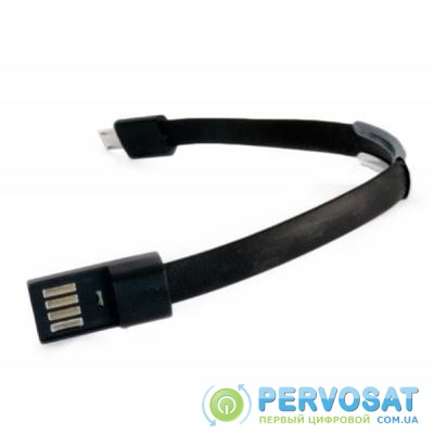 Дата кабель USB 2.0 AM to Lightning 0.2m браслет black EXTRADIGITAL (KBU1783)