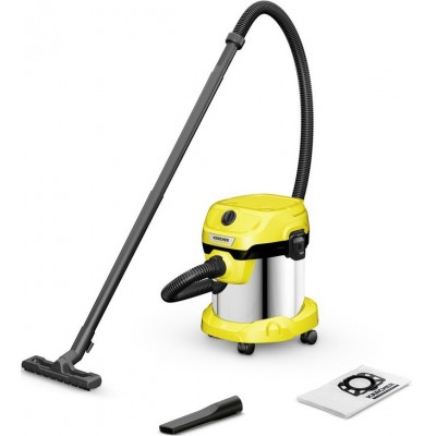 Пилосос Karcher господарський WD 2 PLUS S V-15/4/18, 1000 Вт, 15 л, 4 м, 4.519 кг