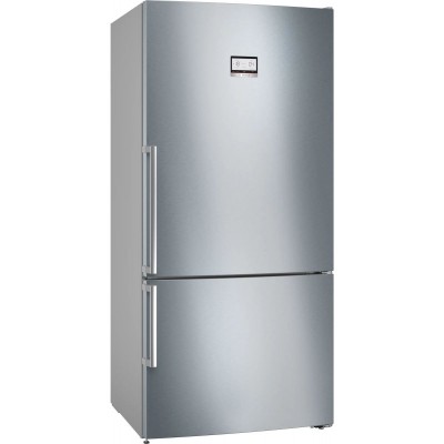 Холодильник Bosch з нижн. мороз., 186x80x86, xолод.відд.-479л, мороз.відд.-140л, 2дв., А++, NF, дисплей, нерж