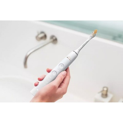Щітка зубна електр. Philips, Sonicare DiamondClean 9000 Series, 62т. колив/хв, насадок-1, футляр, Bluetooth, білий
