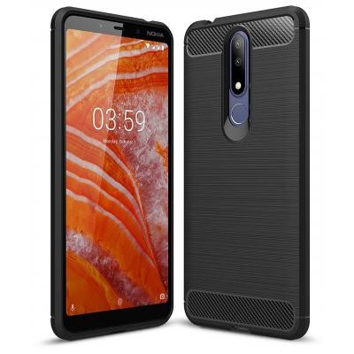 Чехол для моб. телефона Laudtec для Nokia 3.1 Plus Carbon Fiber (Black) (LT-N31PB)