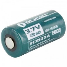 Акумулятор Olight RCR123 (16340) Li-Ion 650 mAh (ORB2-163P06) Акумулятор Olight RCR123 (16340) Li-Ion 650 mAh (ORB2-163P06)
