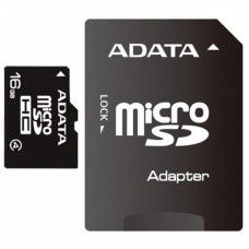 Карта пам'яті ADATA 16GB microSDHC Class 4 (AUSDH16GCL4-RA1) Карта пам'яті ADATA 16GB microSDHC Class 4 (AUSDH16GCL4-RA1)