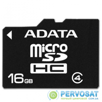 Карта памяти ADATA 16GB microSDHC Class 4 (AUSDH16GCL4-RA1)