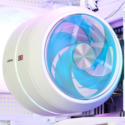 Процесорний кулер Zalman ZET5, ARGB LGA 1851, 1700, 1200, 115x, AM5, AM4, 4pin PWM, 3pin+5VARGB, TDP200W, білий Процесорний кулер Zalman ZET5, ARGB LGA 1851, 1700, 1200, 115x, AM5, AM4, 4pin PWM, 3pin+5VARGB, TDP200W, білий