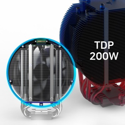 Процесорний кулер Zalman ZET5, ARGB LGA 1851, 1700, 1200, 115x, AM5, AM4, 4pin PWM, 3pin+5VARGB, TDP200W, білий Процесорний кулер Zalman ZET5, ARGB LGA 1851, 1700, 1200, 115x, AM5, AM4, 4pin PWM, 3pin+5VARGB, TDP200W, білий
