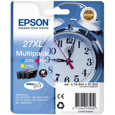 Картридж EPSON 27XL WF-7620 Bundle (C,M,Y) XL (C13T27154020/C13T27154022)