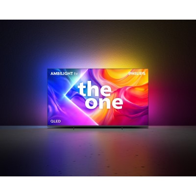 Телевізор 75" Philips QLED 4K 144Hz Smart Titan OS Black Ambilight