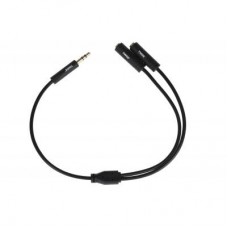 Кабель мультимедійний 3.5 мм jack(M) x 2(F), black, 0.15m 2E (2E-W9697) Кабель мультимедійний 3.5 мм jack(M) x 2(F), black, 0.15m 2E (2E-W9697)