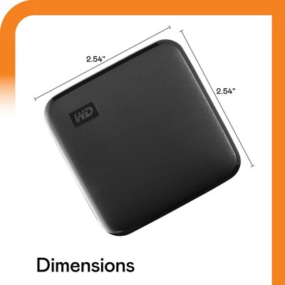 Портативний SSD USB 3.0 WD Elements 1TB Black