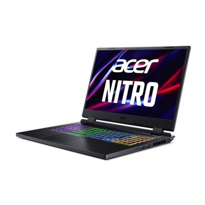 Ноутбук Acer Nitro 5 AN517-42 17.3FHD IPS 144Hz/AMD R5 6600H/8/512F/NVD3050-4/Lin/Black