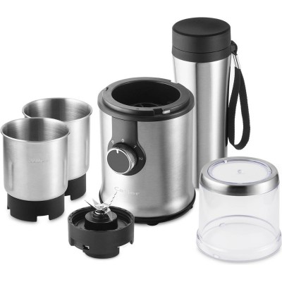 Подрібнювач-млинок Catler, 350 Вт, 3 ємності, нерж. сталь Подрібнювач-млинок Catler, 350 Вт, 3 ємності, нерж. сталь