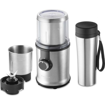 Подрібнювач-млинок Catler, 350 Вт, 3 ємності, нерж. сталь Подрібнювач-млинок Catler, 350 Вт, 3 ємності, нерж. сталь