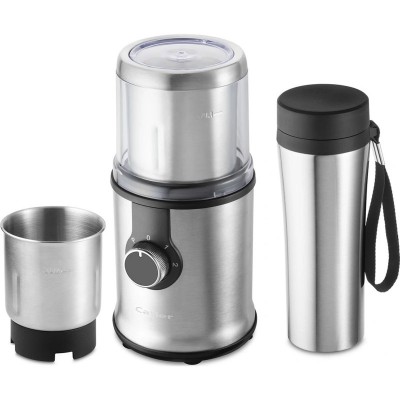 Подрібнювач-млинок Catler, 350 Вт, 3 ємності, нерж. сталь Подрібнювач-млинок Catler, 350 Вт, 3 ємності, нерж. сталь