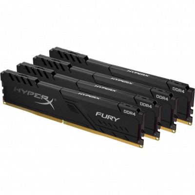 Модуль памяти для компьютера DDR4 64GB (4x16GB) 3200 MHz Fury Black Kingston Fury (ex.HyperX) (HX432C16FB4K4/64)