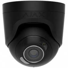 IP-Камера дротова Ajax TurretCam HL black, 8мп, 4мм, гібридне підсвічування IR 50м, білий Led 50м, Poe, True WDR, IP 65, ІЧ 50м, аудіо, 75° до 85°, купольна, чорна IP-Камера дротова Ajax TurretCam HL black, 8мп, 4мм, гібридне підсвічування IR 50м, білий Led 50м, Poe, True WDR, IP 65, ІЧ 50м, аудіо, 75° до 85°, купольна, чорна