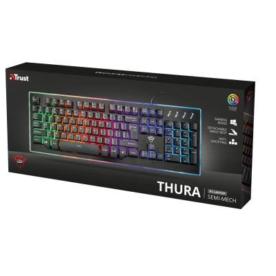 Клавіатура Trust GXT 860 Thura Semi-mech keyboard UKR (21839)