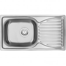 Мийка кухонна Deante Doppio, нерж.сталь, прямокут., з крилом, 780х430х160мм, чаша - 1, накладна, нерж Мийка кухонна Deante Doppio, нерж.сталь, прямокут., з крилом, 780х430х160мм, чаша - 1, накладна, нерж