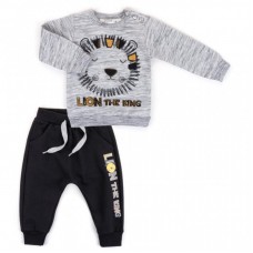 Набір дитячого одягу Breeze "LION THE KING" (6679-80B-gray) Набір дитячого одягу Breeze "LION THE KING" (6679-80B-gray)