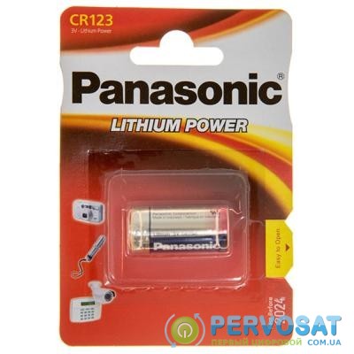 Батарейка Panasonic CR 123 * 1 LITHIUM (CR-123AL/1BP)