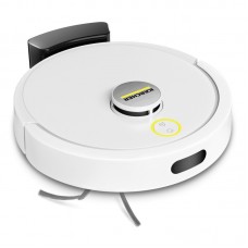 Робот-пилосос karcher RVC 3, h=0.97см, вологе прибирання, конт пил -0.24л, вода -0.28л, автон. робота до 130хв, Bluetooth, білий