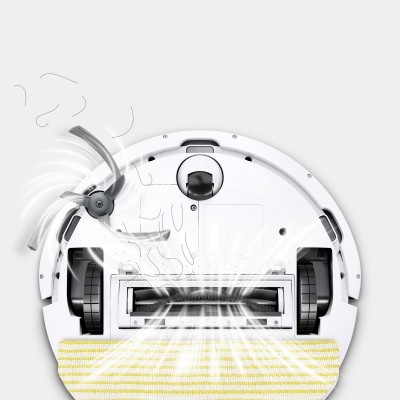 Робот-пилосос karcher RVC 3, h=0.97см, вологе прибирання, конт пил -0.24л, вода -0.28л, автон. робота до 130хв, Bluetooth, білий