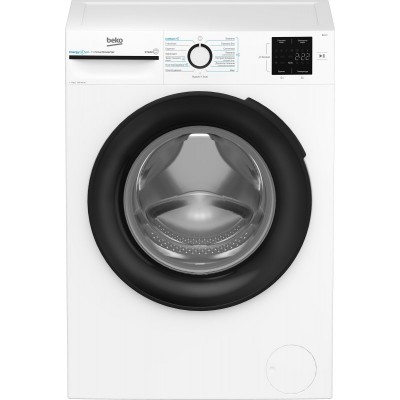 Пральна машина Beko фронтальна, 7кг, 1200, B, 50см, дисплей, інвертор, пара, білий