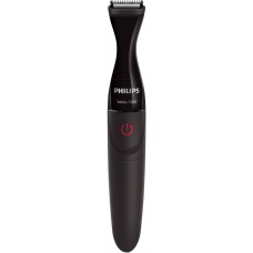 Тример Philips Multigroom series 1000, для бороди і вусів, 1хАА, насадок-4, сталь, чорний Тример Philips Multigroom series 1000, для бороди і вусів, 1хАА, насадок-4, сталь, чорний