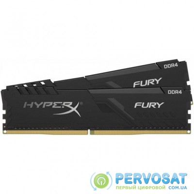 Модуль памяти для компьютера DDR4 16GB (2x8GB) 2666 MHz HyperX Fury Black HyperX (Kingston Fury) (HX426C16FB3K2/16)