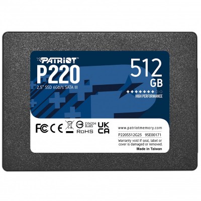 Накопичувач SSD Patriot 2.5&quot; 512GB SATA P220