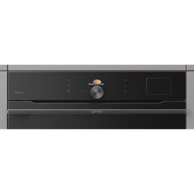 Духова шафа Gorenje електрична, 77л, A+, Wi-Fi, пароварка, дисплей, конвекція, готув. на різн рівнях, чорний