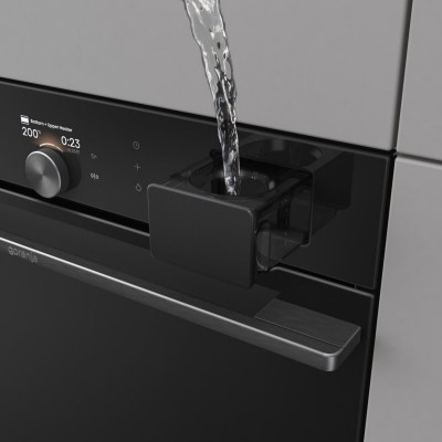 Духова шафа Gorenje електрична, 77л, A+, Wi-Fi, пароварка, дисплей, конвекція, готув. на різн рівнях, чорний