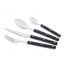Набір столових приборів Ardesto Gemini Aosta, 16 приборів, нержавіюча сталь, пластик, чорний Набір столових приборів Ardesto Gemini Aosta, 16 приборів, нержавіюча сталь, пластик, чорний