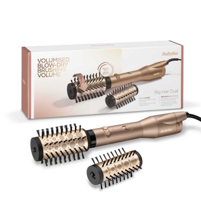 Фен-щітка Babyliss Big Hair Dual, 650Вт, 2 режими, хол. обдув, кераміка, золотистий Фен-щітка Babyliss Big Hair Dual, 650Вт, 2 режими, хол. обдув, кераміка, золотистий