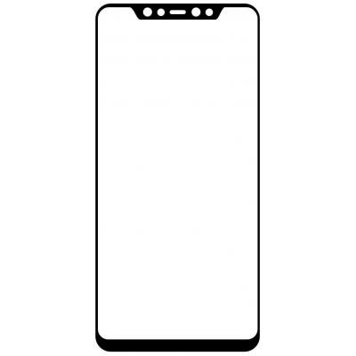 Скло захисне MakeFuture для Xiaomi Mi8 Black Full Cover Full Glue (MGFCFG-XM8B)