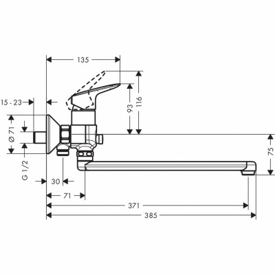 Смеситель Hansgrohe 71402000 Logis