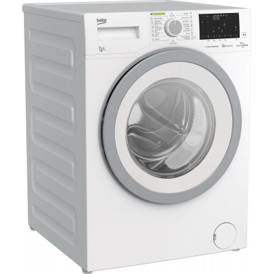 Прально-сушильна машина Beko фронтальна, 7(4)кг, 1400, A, 50см, дисплей, білий