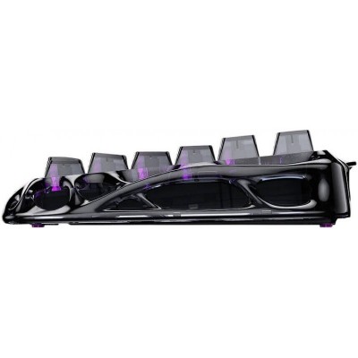 Клавіатура механічна GravaStar Mercury V75 Lite 80keys, Magnetic Blackcore, USB-A, RGB, Transparent Black