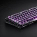 Клавіатура механічна GravaStar Mercury V75 Lite 80keys, Magnetic Blackcore, USB-A, RGB, Transparent Black