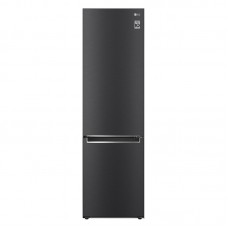 Холодильник LG з нижн. мороз., 203x60х68, холод.відд.-277л, мороз.відд.-107л, 2дв., А++, NF, інв., диспл внутр., зона св-ті, Metal Fresh, чорний матовий
